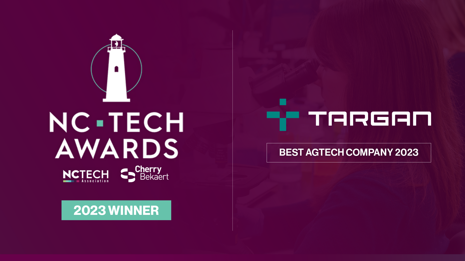 TARGAN Wins AgTech Award at 2023 NC Tech Awards